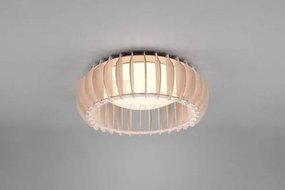 Monte plafoniera led con struttura legno colore naturale con dimmer...