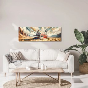 Quadro su tela – Vicino a strada polverosa