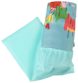 Asciugamano azzurro 150x70 cm World Map - Rex London
