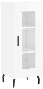 Credenza 34,5x34x180 cm in Legno Multistrato Bianco Lucido