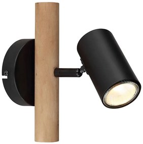 Globo 57913-1 - Faretto da parete HERTI 1xGU10/5W/230V legno/metallo