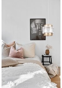 Lampadario a sospensione con filo GABI 1xE27/60W/230V oro/bianco diametro 20 cm