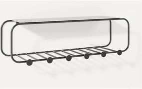 Appendiabiti da parete in metallo Nash