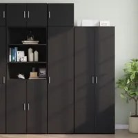 Mobile Sottile Nero 45x42,5x225 cm in Truciolato 3281288