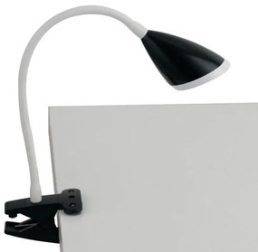 Lampada da lettura led hegel nera con pinza 3,7w 450lm 4000k 9,5x9,...