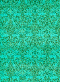 Morris & Co Tapete Bird & Anemone - Olive/ Turquoise