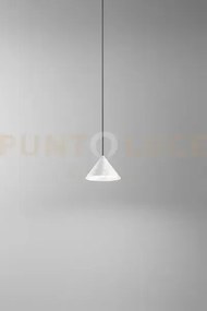 Peak sospensione in metallo bianco opaco rosone non incluso led 12w...