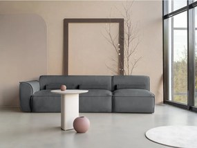 Chaise lounge componibile grigia (con penisola a sinistra) Flex Felix – Miuform