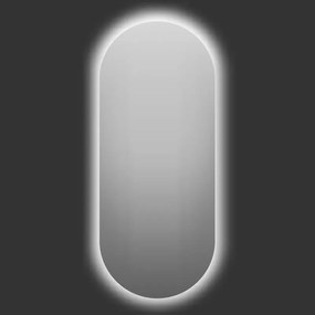 Specchio con illuminazione integrata bagno ovale Retroil L 50 x H 50 x P 2 cm grigio / argento