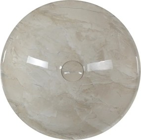 Lavabo rotondo beige in ceramica ø 42 cm Dalma – Sapho