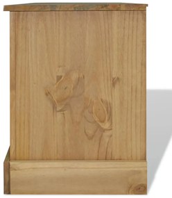 Mobile porta tv legno pino messicano corona range 120x40x52 cm