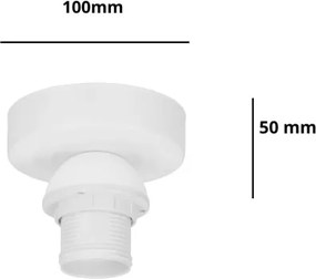 Brilagi - Plafoniera PARTY 1xE27/60W/230V Ø 10 cm bianca