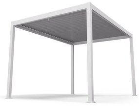 blumfeldt LuminaHaven - Gazebo da 3x4 m, tetto a lamelle in acciaio zincato, protegge dal sole, dalla pioggia e dal vento