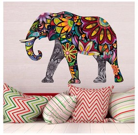 Adesivo India Elefante, 60 x 85 cm The Colorful Elephant from India - Ambiance