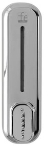Dispenser sapone liquido a muro cromo da 350 ml con fissaggi inclusi