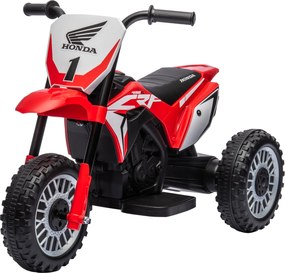 Moto Elettrica per Bambini 3 Ruote 6V con Licenza Honda CRF450RL Rosso...