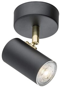 Argon 4210 - Faretto da soffitto LAGOS 1xGU10/5W/230V nero/ottone