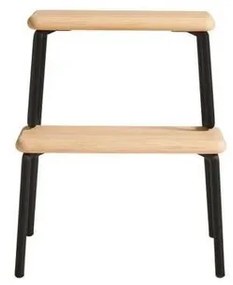 Slalom Step Stool Oak/Black - Woud