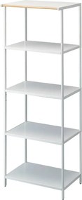 Scaffale bianco opaco in acciaio 60x170x46,5 cm Tower – YAMAZAKI