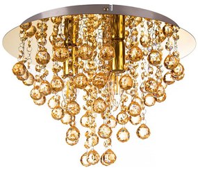 Globo 63040345X - Plafoniera LONDON 3xE14/40W/230V diametro 38 cm oro