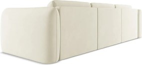 Divano angolare bianco (con penisola a sinistra) Hoku – Makamii