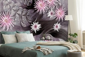 Carta da parati – Fiori su sfondo splendido