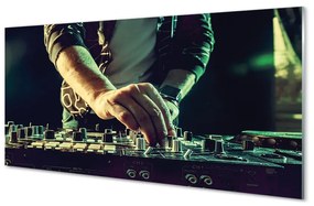 Pannello paraschizzi cucina Console DJ in cuffia 100x50 cm