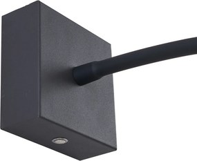 Lampada da parete moderna nera con LED dimmerabile ricaricabile - Harper