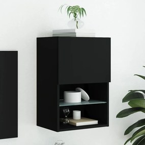 Mobile Tv Con Luci Led Nero 40,5x30x60 Cm /
