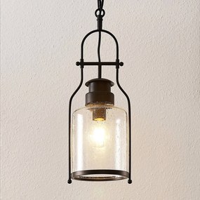 Lampada a sospensione Rozalie Lindby, dimmerabile, Nero, Corridoio, Metallo, Vintage, Lampada a sospensione