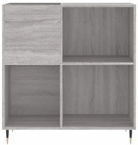 Mobile porta dischi grigio sonoma 84,5x38x89 legno multistrato