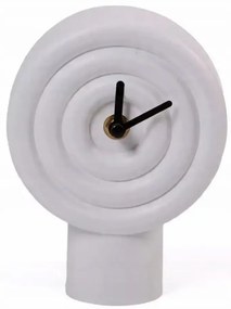 Orologio da tavolo in ceramica 16 cm 1xAA bianco