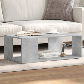 Tavolino Salotto Grigio Cemento 89,5x48x30cm Legno Multistrato /