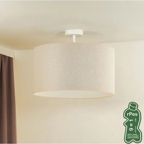 Duolla - Lampadario a plafone ROLLER ECO RECYCLING 1xE27/15W/230V diametro 45 cm color crema