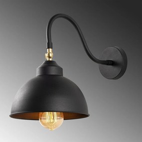 Lampada da parete in metallo nero Opviq luci Fotini - Opviq lights