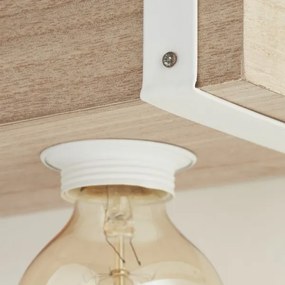 Brilliant - Lampadario a sospensione con filo WHITEWOOD 5xE27/30W/230V