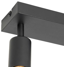 Faretto moderno nero rettangolare 2 luci - Facil