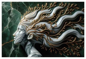 Quadro su tela – Dea della foresta con rami tra i capelli