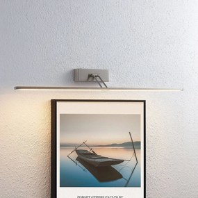 Lucande Lampada LED per quadri Thibaud, 84 cm, nichel, alluminio