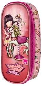 Astuccio Scuola Gorjuss Carousel Salmone (10 x 23 x 6 cm)