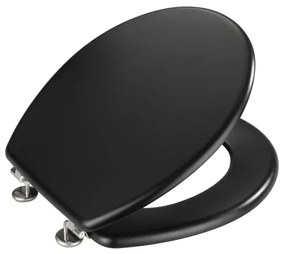 WENKO 20077100-WC sedile per WC PRIMA 37x41 cm nero/argento