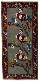Gabbeh Tappeto persiano 100 x 200 Nero (Iran) Annodato A Mano