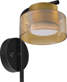 Brilagi - Lampada da parete AURA LUX 1xGX53/30W/230V nero/oro