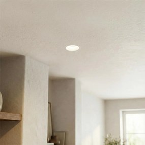 Portafaretto Rotondo Ø130x45mm GU10 in Gesso Pitturabile