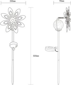 Globo 36576S - LED Solare decorazione LED/0,02W/3V IP44