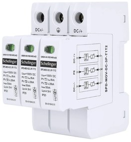 Scaricatore di Sovratensione classe B + C T1 + T2 (1 + 2) 3P 1000V DC
