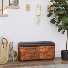 Panche Portaoggetti 2 Pz Con Cuscino Marrone 69 Cm Tifa /