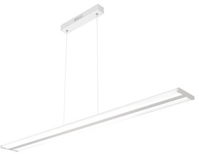 Sospensione Moderna Double Track Metallo >Grgio E Diffusore Acrilico Led 40W