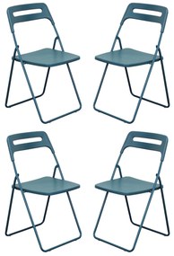 UXIOR - set 4 sedie in polipropilene pieghevole