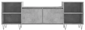 Mobile per tv grigio cemento 160x35x55 cm legno multistrato
